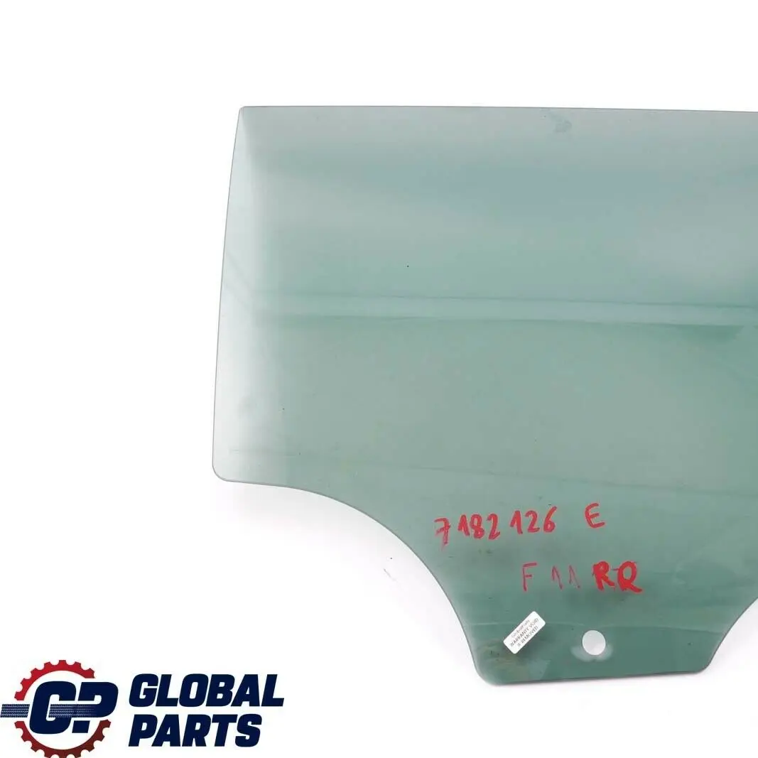 Vidrio Ventana Lateral Puerta Trasera Derecha SSG para BMW F11 con número de pieza 7182126 BMW F11 Vidrio Ventana Lateral Puerta Trasera Derecha SSG - SKU 7182126 - Número de pieza 7182126