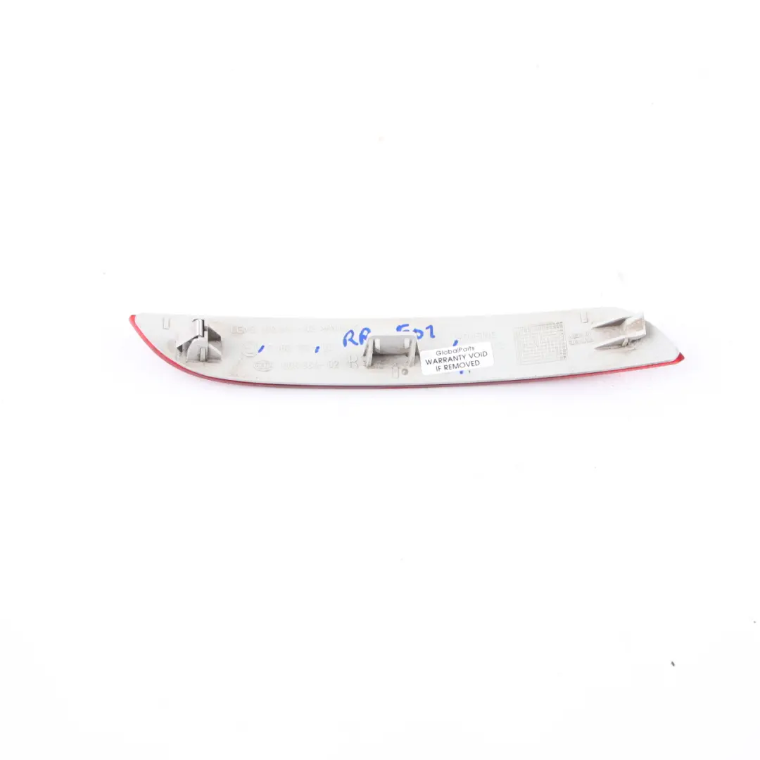 Reflector Lamp Rear Right Bumper Trim Reflection Red BMW F01 F02 - SKU 7182192 - Part number 7182192