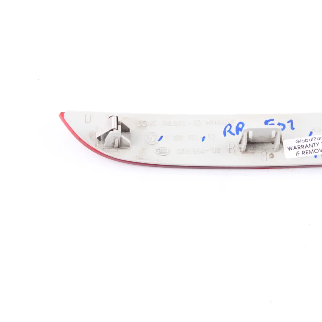 Reflector Lamp Rear Right Bumper Trim Reflection Red BMW F01 F02 - SKU 7182192 - Part number 7182192