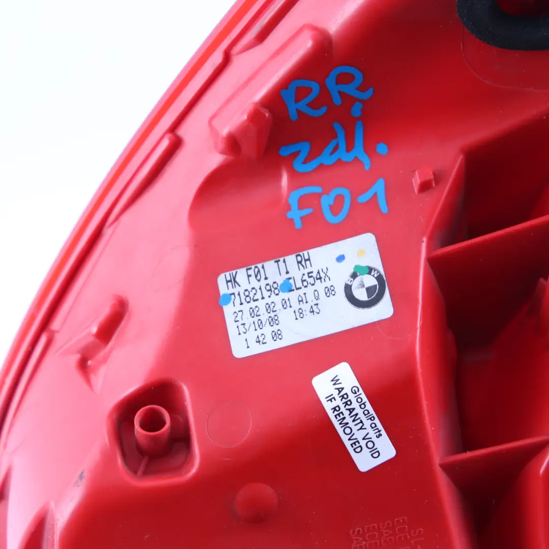  Feu Arrière BMW F01 F02 F03 Lumière dans le panneau latéral droit - SKU 7182198 - Numéro de pièce 7182198