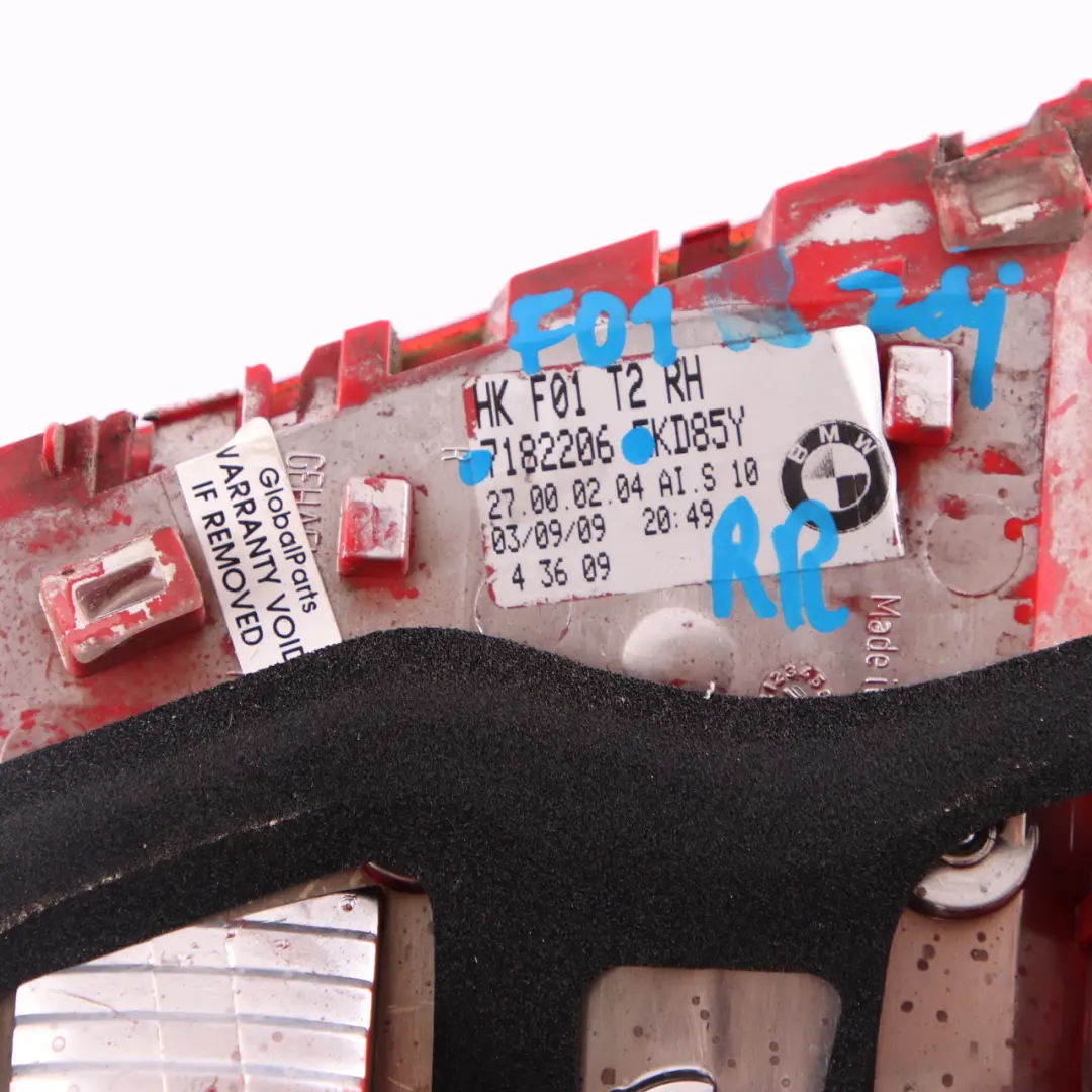 BMW F01 F02 Rücklicht Lampenblende Kofferraumdeckel Heckklappe Rechts - SKU 7182206 - Teilenummer 7182206