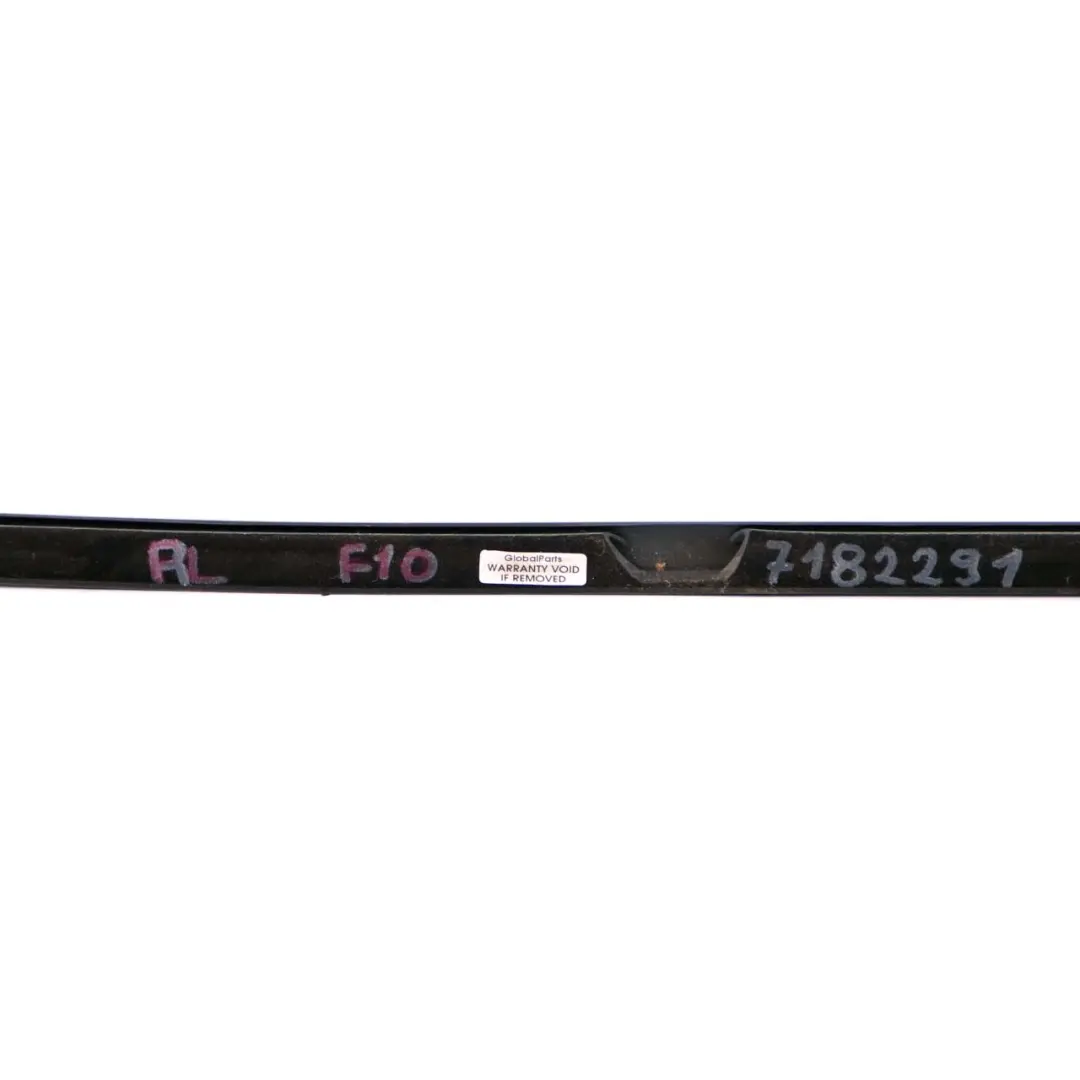 BMW F10 Rear Left Door Window Outer Weatherstrip Trim Strip Cover Chrome - SKU 7182291 - Part number 7182291