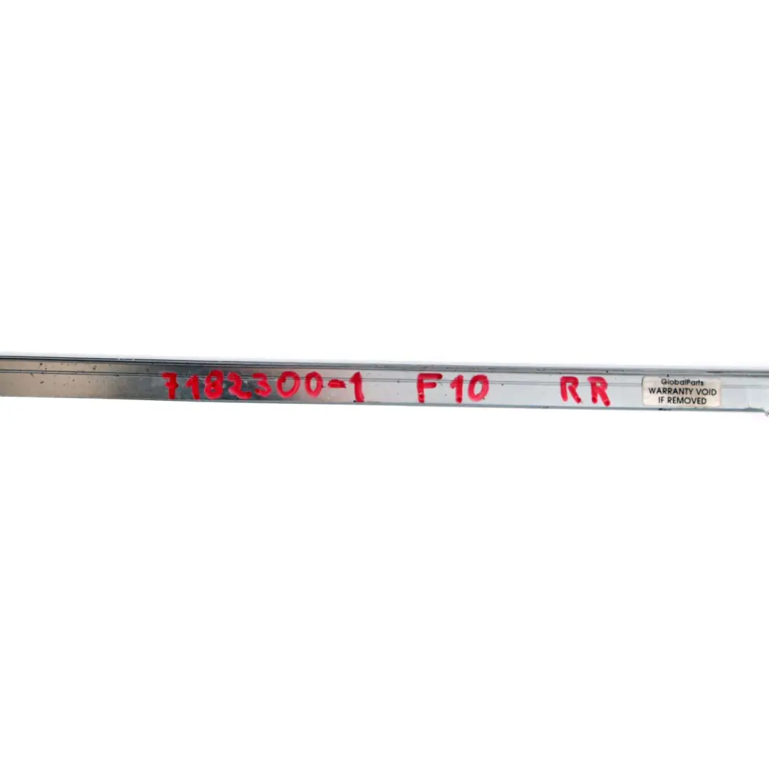 BMW F10 Finisseur Cadre fenêtre Porte supérieure Arrière Droite Chromé - SKU 7182300-1 - Numéro de pièce 7182300