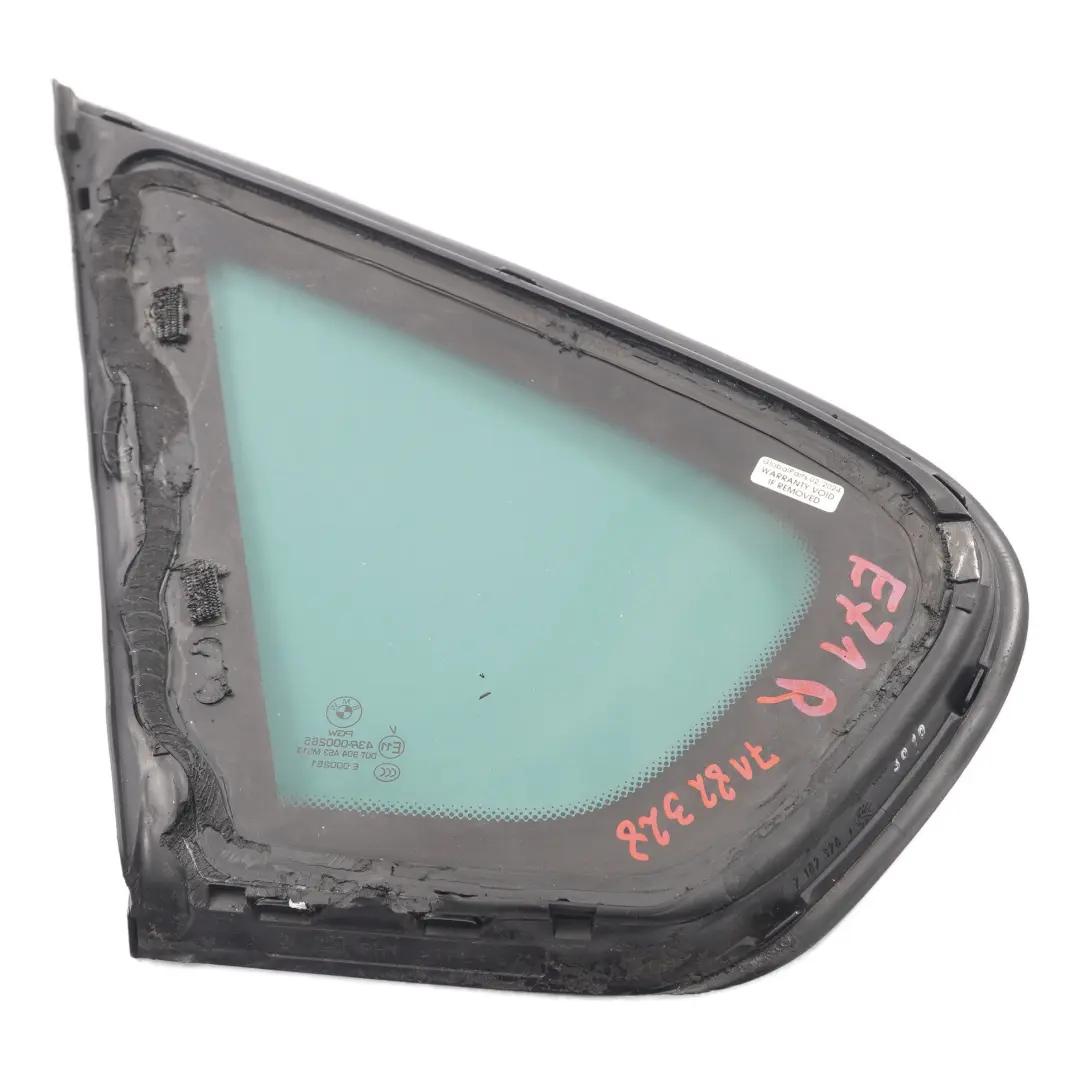 Fenêtre Latérale Arrière Droite Vitrage Teinté AS3 pour BMW X6 E71 à propos du numéro de pièce 7182328 BMW X6 E71 Fenêtre Latérale Arrière Droite Vitrage Teinté AS3 - SKU 7182328 - Numéro de pièce 7182328