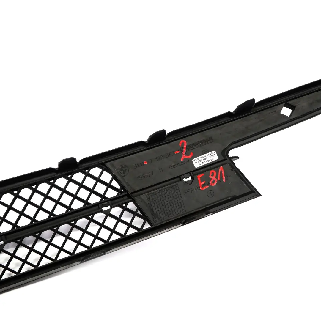 BMW E81 E87 LCI Pare-chocs avant Grille inférieure Panneau d'habillage - SKU 7182367-2 - Numéro de pièce 7182367