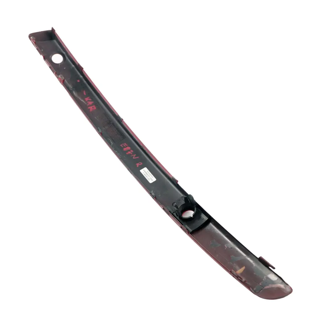 BMW 1 Series E81 E87 LCI Front Bumper Protective Strip Right O/S Karmesinrot Red - SKU 7182372-KAR - Part number 7182372