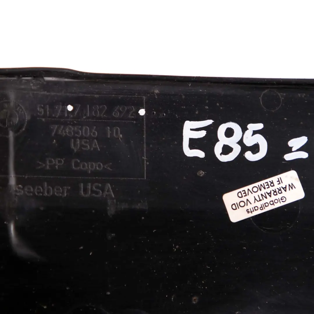 Bajo el Piso Canal de Proteccion Panel para BMW Z4 E85 E86 con número de pieza 7182692 BMW Z4 E85 E86 Bajo el Piso Canal de Proteccion Panel - SKU 7182692 - Número de pieza 7182692