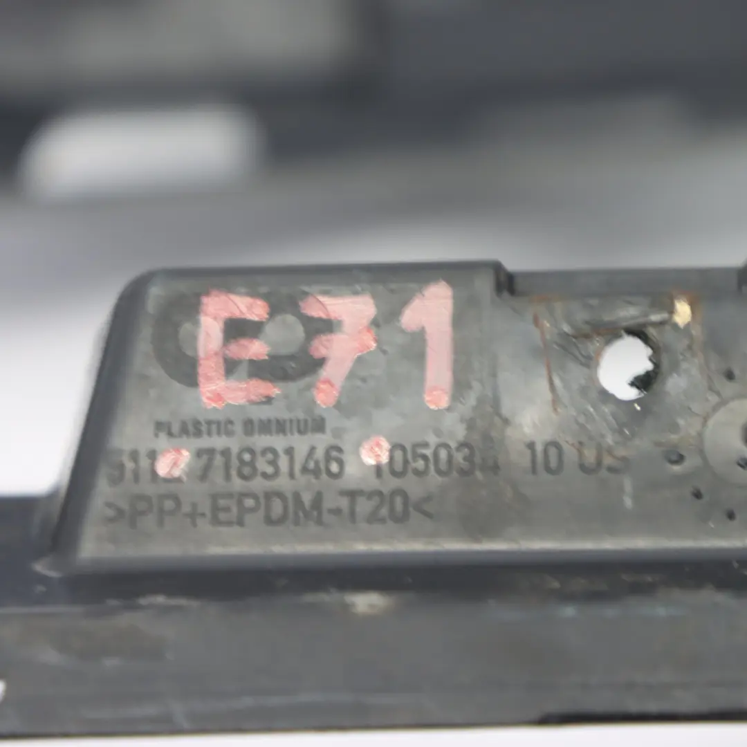 BMW X6 E71 Dyfuzor Dokładka Zderzaka Tył Tylna - SKU 7183146 - Numer Części 7183146