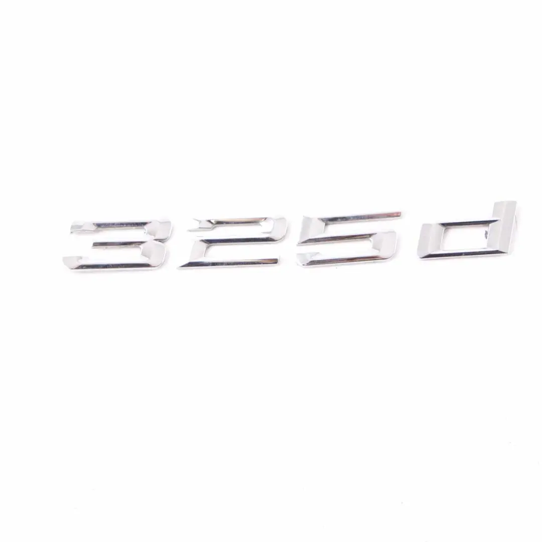 Emblem Adhered Rear Trunk Lid 325d Diesel to BMW 3 Series E90 E90 LCI with Part number 7183150 BMW 3 Series E90 E90 LCI Emblem Adhered Rear Trunk Lid 325d Diesel - SKU 7183150 - Part number 7183150
