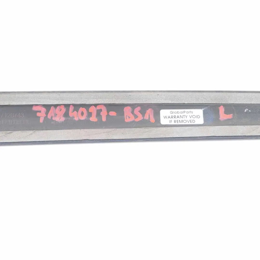 BMW E93 F33 Moldura Tira Plegable Superior Derecha Embellecedor Negro Zafiro 475 - SKU 7184027-BS1 - Número de pieza 7184027
