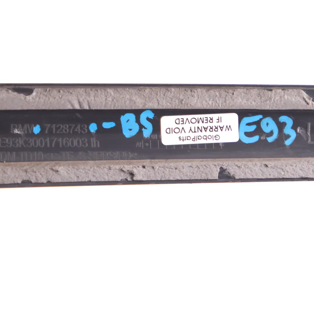 BMW E93 F33 Molding Strip Folding Top Right O/S Trim Cover Black Sapphire 475 - SKU 7184027-BS - Número de pieza 7184027