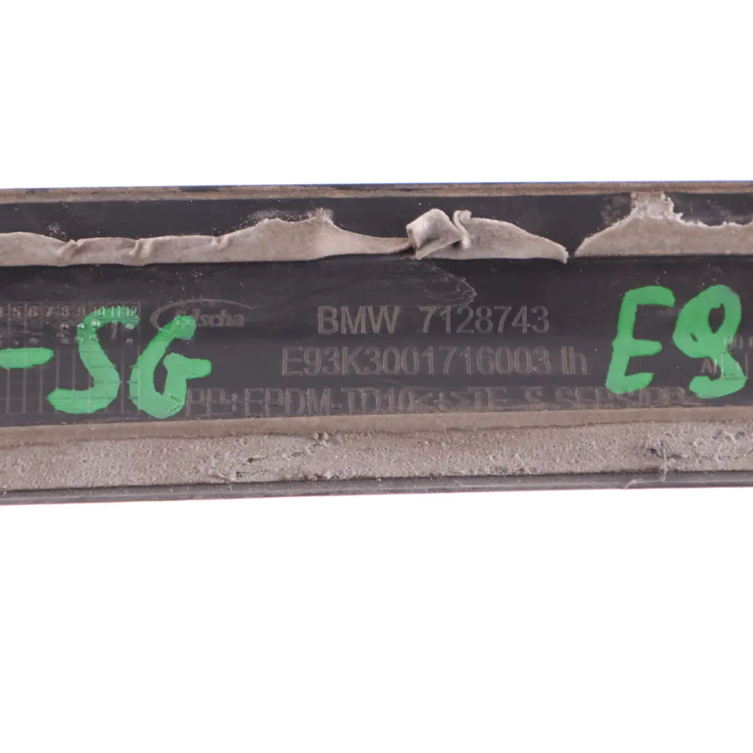 Roof Top Moulding Trim Left N/S Strip Sparkling Graphite A22 7128743 to BMW E93 F33 with Part number 7184027 BMW E93 F33 Roof Top Moulding Trim Left N/S Strip Sparkling Graphite A22 7128743 - SKU 7184027-SG - Part number 7184027