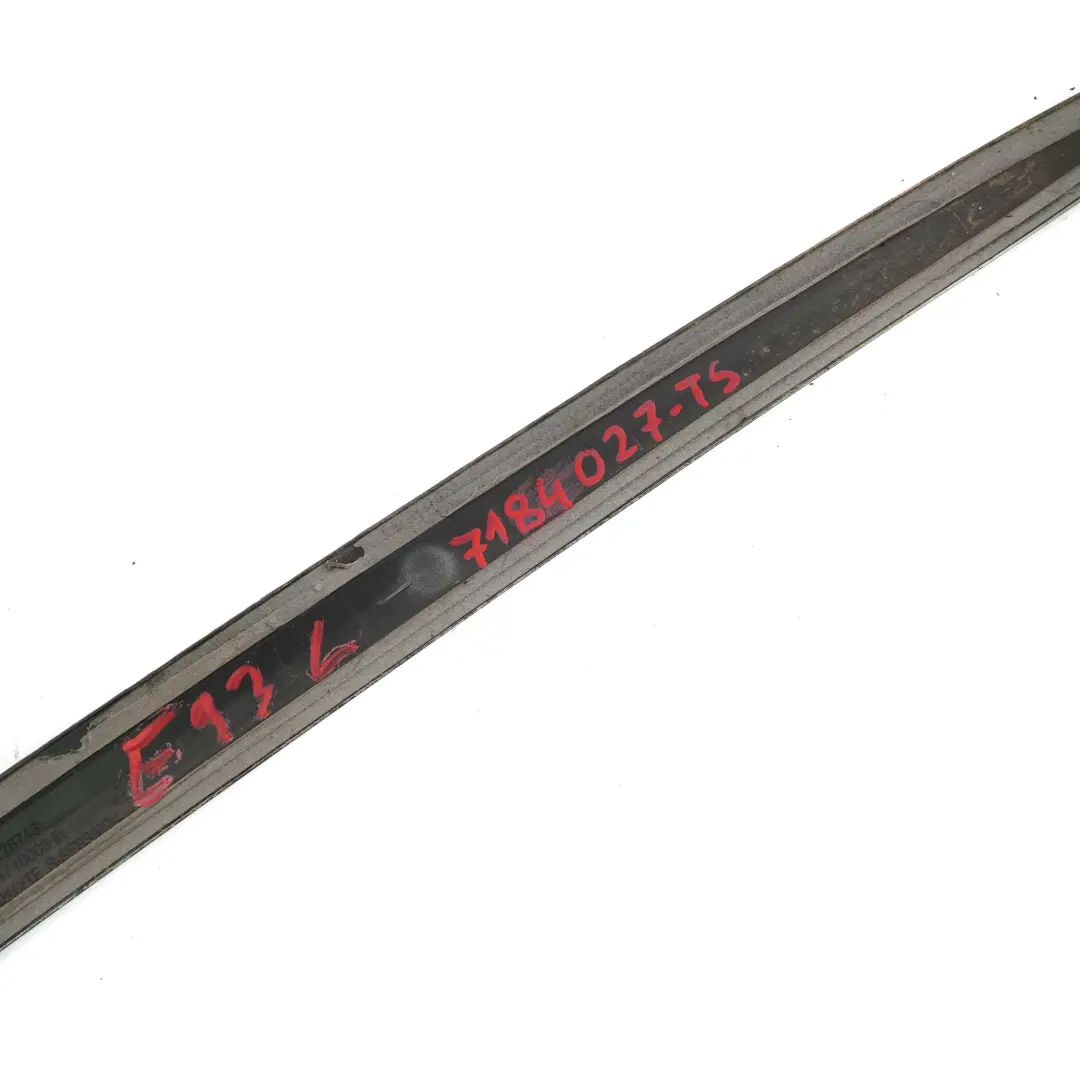 BMW E93 F33 Cabrio Folding Top Left N/S Moulding Trim Strip Titan Silver - SKU 7184027-TS - Part number 7184027
