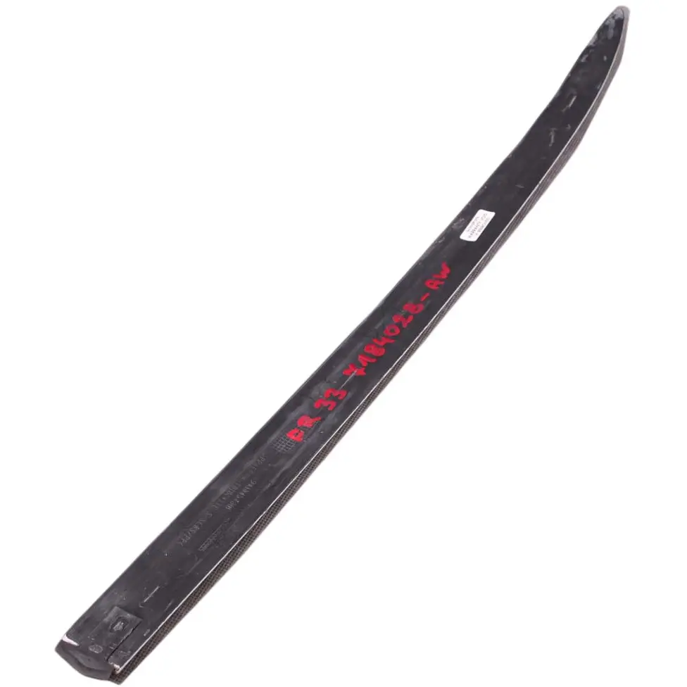 Folding Top Right O/S Moulding Trim Strip Alpinweiss 3 to BMW 3 4 E93 F33 Cabrio with Part number 7184028 BMW 3 4 E93 F33 Cabrio Folding Top Right O/S Moulding Trim Strip Alpinweiss 3 - SKU 7184028-AW - Part number 7184028