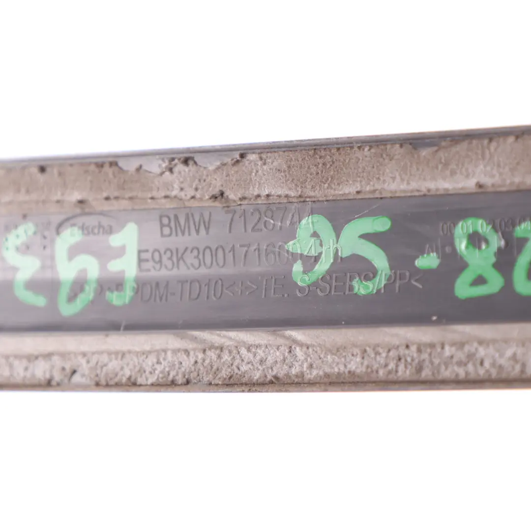 Roof Moulding Strip Right O/S Trim Cover Sparkling Graphite 7128744 to BMW E93 F33 with Part number 7184028 BMW E93 F33 Roof Moulding Strip Right O/S Trim Cover Sparkling Graphite 7128744 - SKU 7184028-SG - Part number 7184028