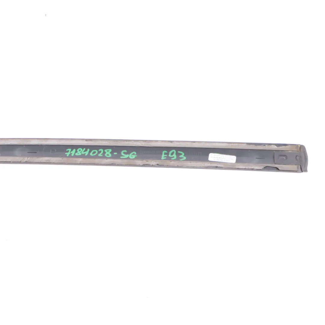 BMW E93 F33 Dach Zierleiste Rechts Abdeckung Funkelnd Graphit 7128744 - SKU 7184028-SG - Teilenummer 7184028