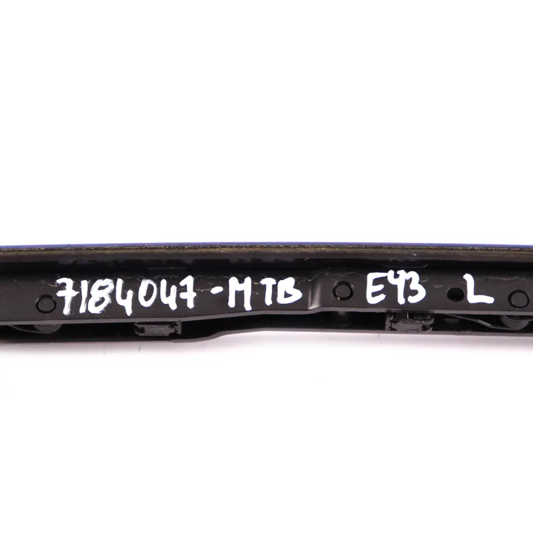 BMW E93 F33 Left N/S Folding Top Roof Hinge Moulding Cover Montegoblau Blue A51 - SKU 7184047-MTB - Part number 7184047