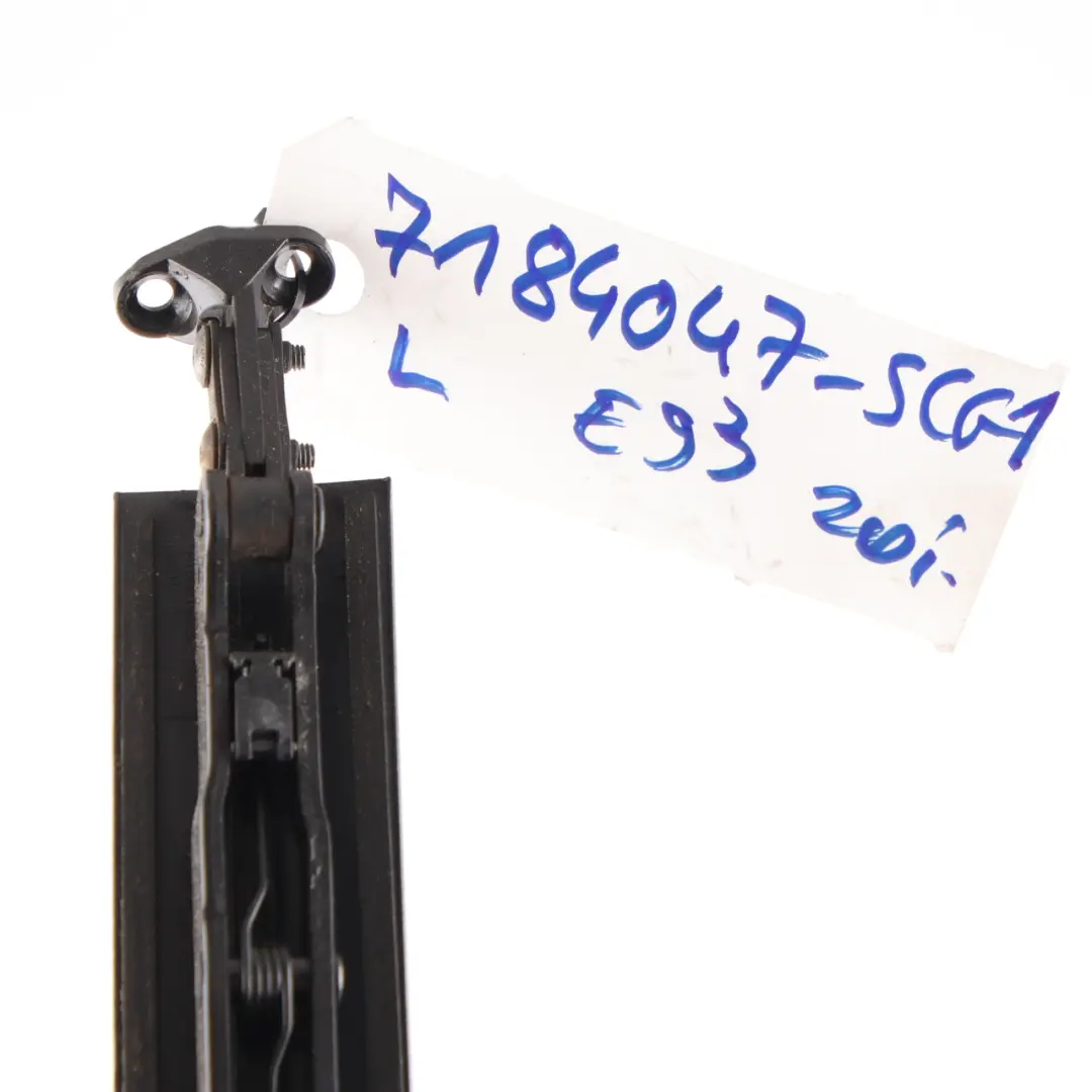 BMW E93 Convertible Left Top Molding Roof Hinge Cover N/S Spacegrau Grey A52 - SKU 7184047-SCG - Part number 7184047