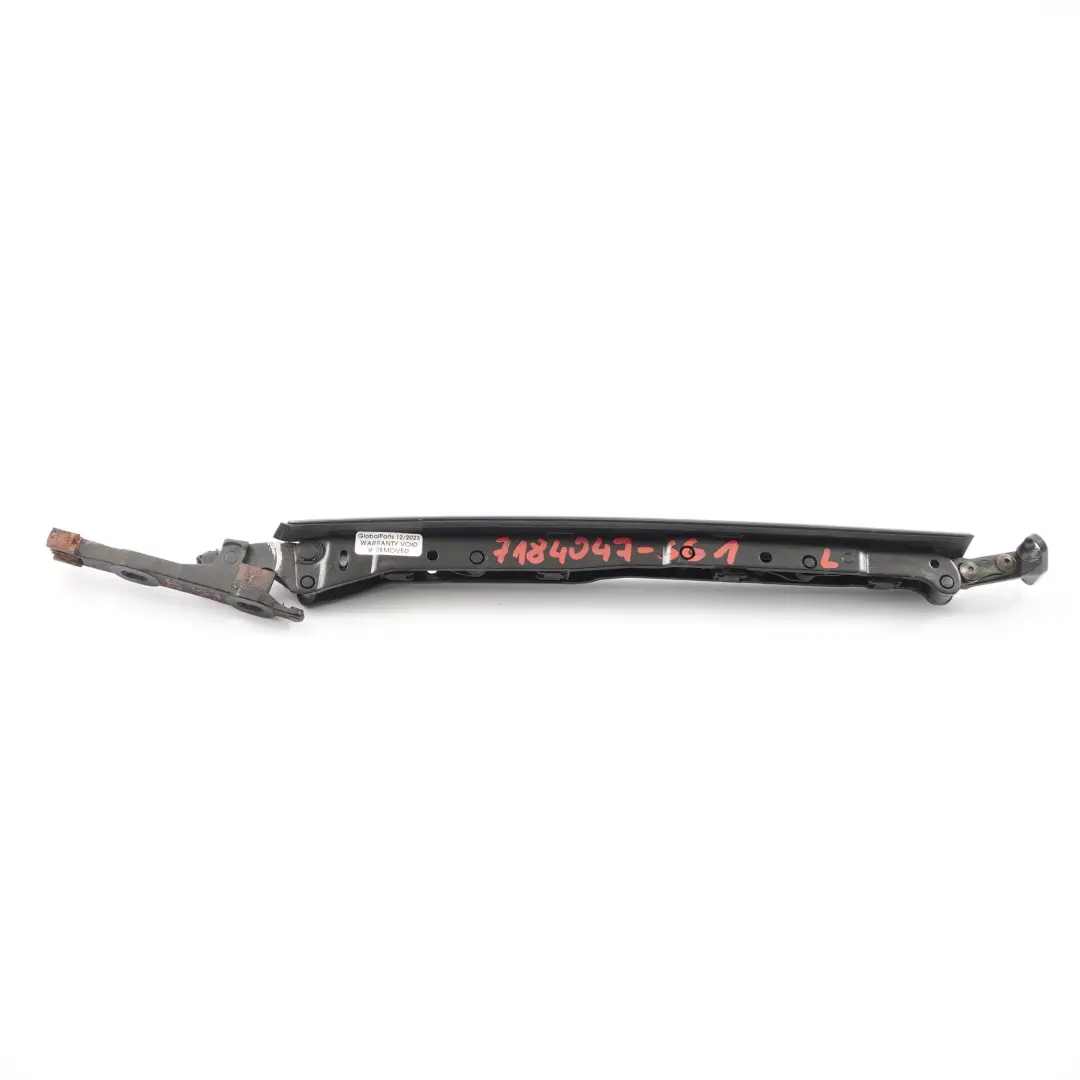 BMW E93 Convertible Left Top Molding Roof Hinge Cover N/S Sparkling Graphite A22 - SKU 7184047-SG1 - Part number 7184047