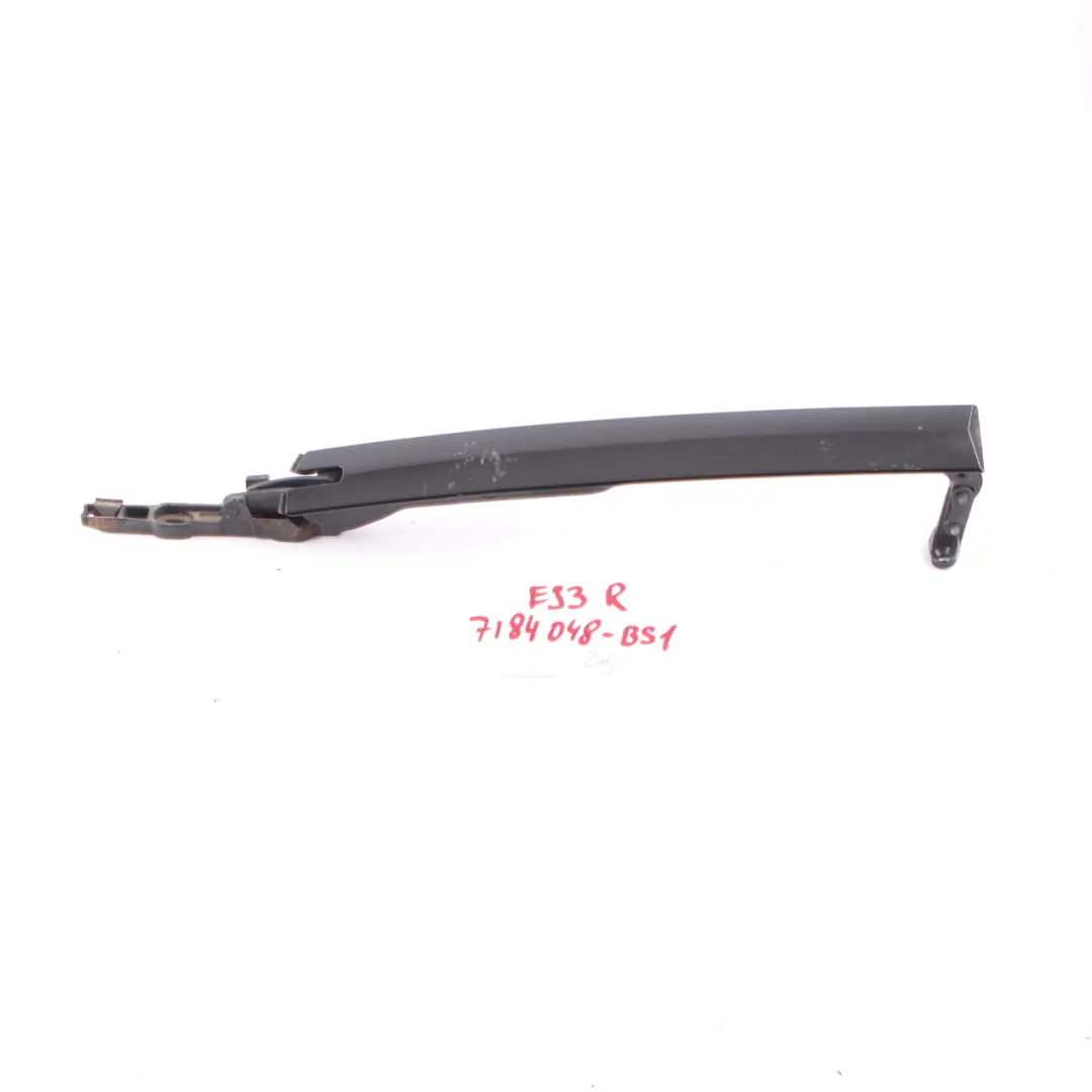 Derecho Top Molding Techo Bisagra Cubierta Negro Zafiro 475 para BMW E93 con número de pieza 7184048 BMW E93 Derecho Top Molding Techo Bisagra Cubierta Negro Zafiro 475 - SKU 7184048-BS1 - Número de pieza 7184048