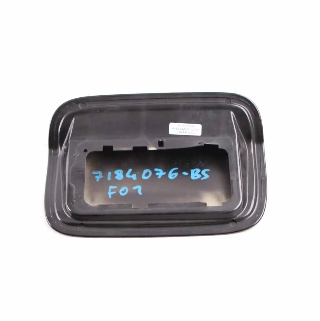  Tapa de combustible BMW F01 Panel solapa de relleno Negro Zafiro Metálico 475 - SKU 7184076-BS - Número de pieza 7184076