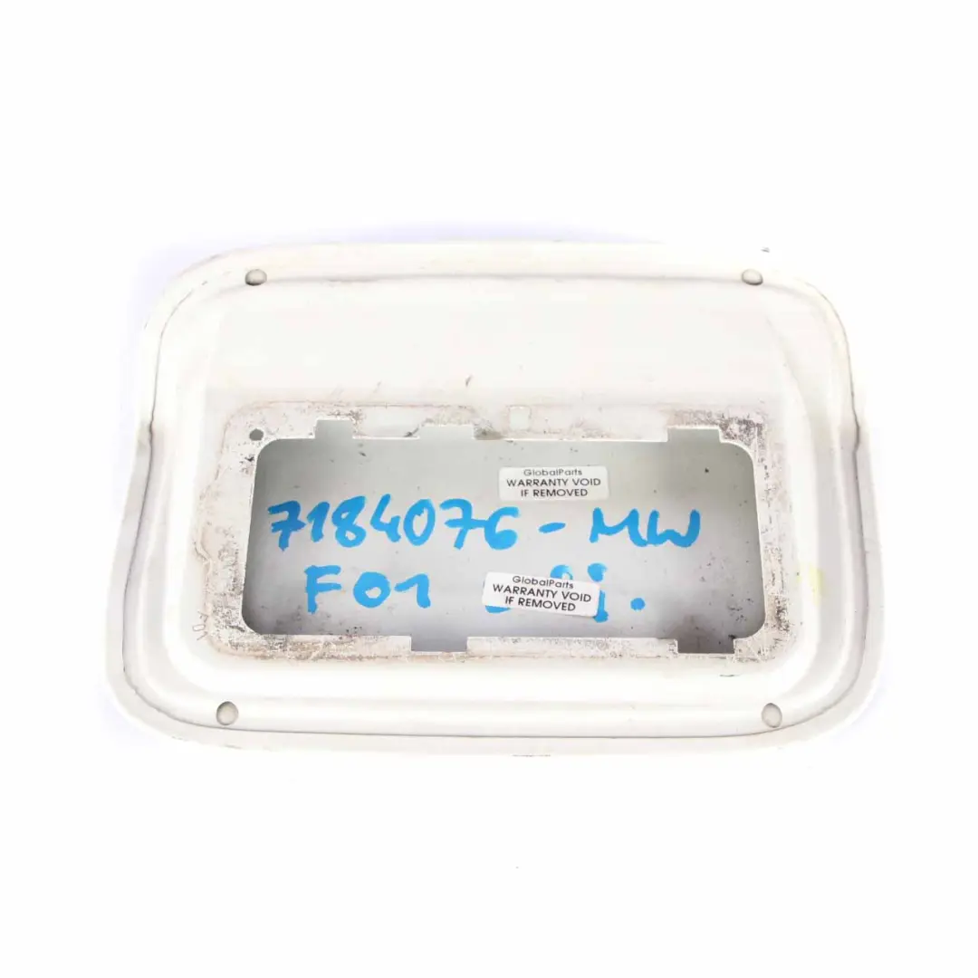 Tapa Combustible Cubierta Panel Blanco Mineral A96 para BMW F01 con número de pieza 7184076 BMW F01 Tapa Combustible Cubierta Panel Blanco Mineral A96 - SKU 7184076-MW - Número de pieza 7184076