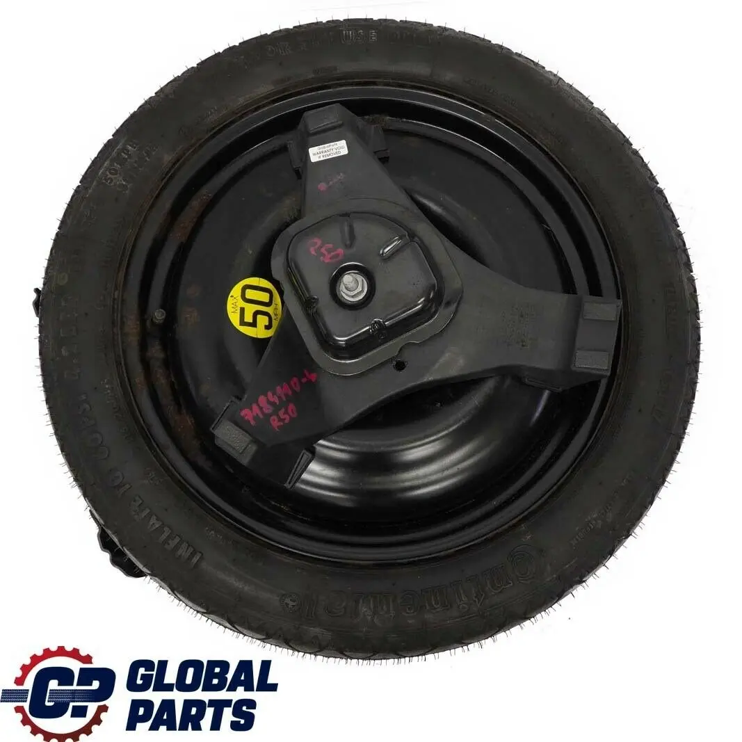 Mini Cooper One R50 R52 Emergency Spare Wheel Cover Bracket Holder Set - SKU 7184110-4 - Part number 7184110