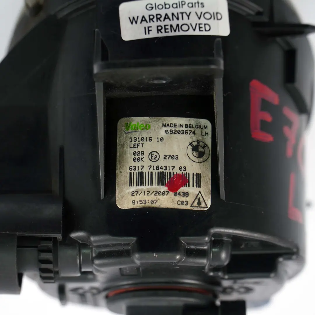 BMW X1 X3 E83 LCI E70 E84 Luz Antiniebla Delantera Izquierda - SKU 7184317 - Número de pieza 7184317