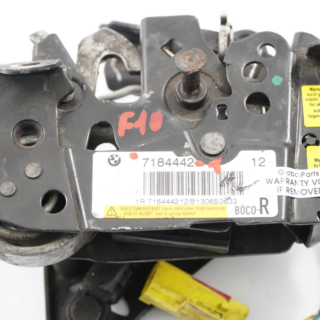  Hood Lock BMW F01 F02 F10 F11 Bonnet Closing Front System Right O/S - SKU 7184442-1 - Part number 7184442