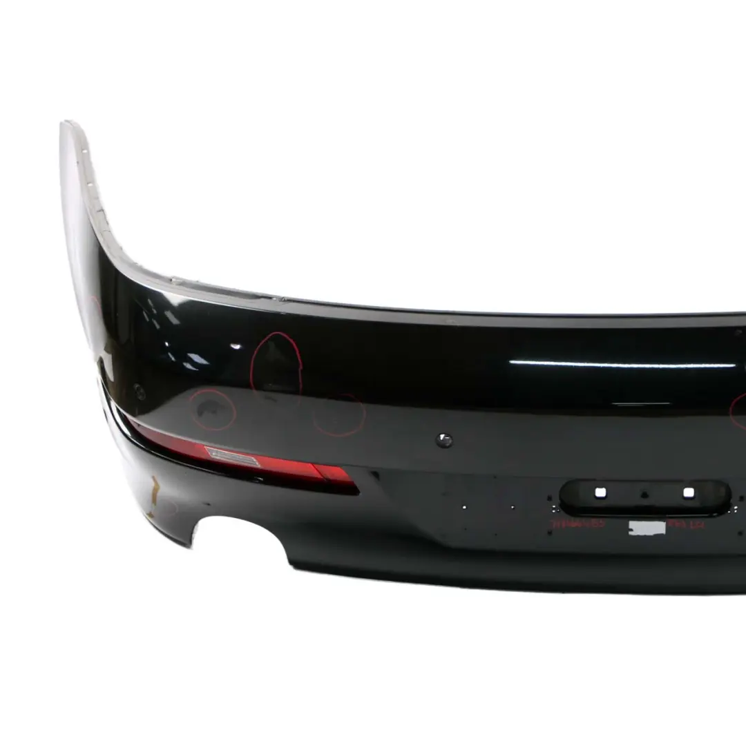 Bumper BMW E63 E64 LCI PDC Trim Panel Black Sapphire Metallic - 475 to Rear with Part number 7184664 Rear Bumper BMW E63 E64 LCI PDC Trim Panel Black Sapphire Metallic - 475 - SKU 7184664-BS - Part number 7184664