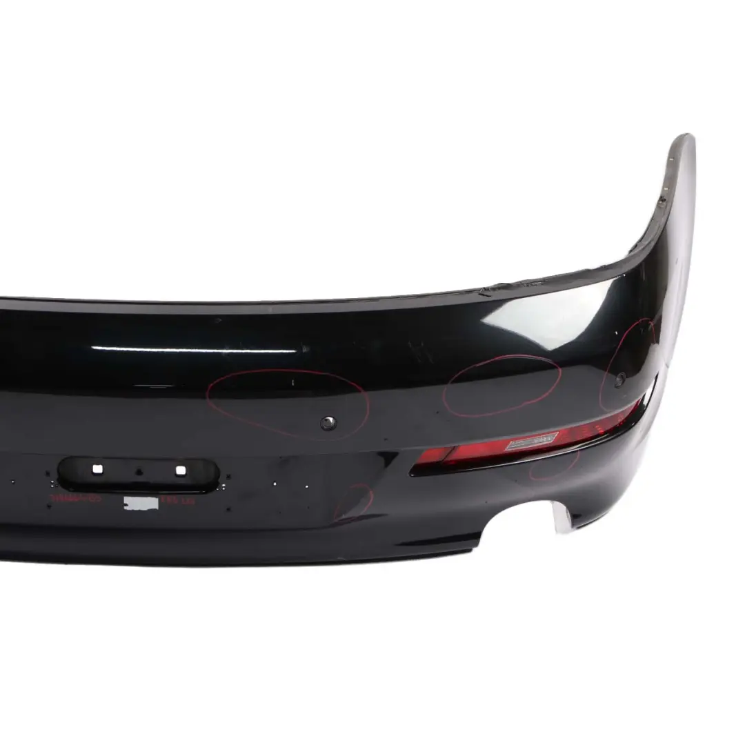 Bumper BMW E63 E64 LCI PDC Trim Panel Black Sapphire Metallic - 475 to Rear with Part number 7184664 Rear Bumper BMW E63 E64 LCI PDC Trim Panel Black Sapphire Metallic - 475 - SKU 7184664-BS - Part number 7184664