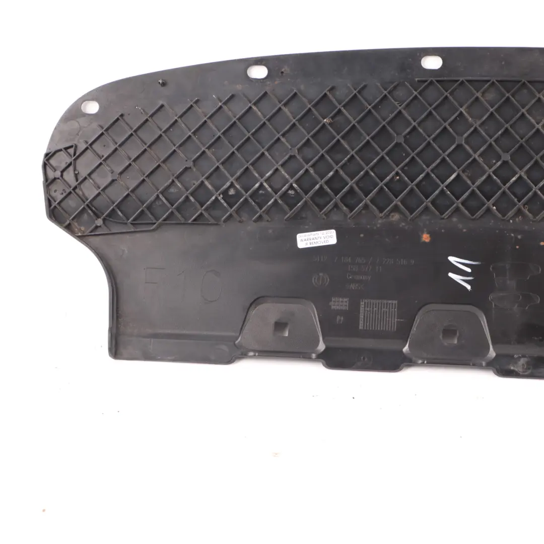 BMW F10 LCI Pare-chocs arrière Bas Guide central Support Panneau - SKU 7184765 - Numéro de pièce 7184765