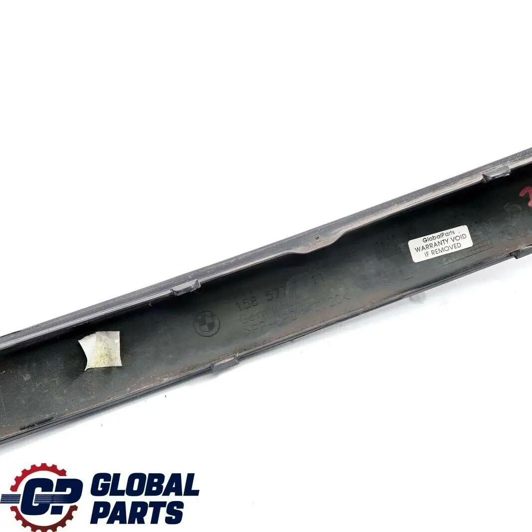 BMW E81 E87 LCI Listello Para Urti Paraurti Davanti SX Black Sapphire 475 - SKU 7185131-BS - Numero di parte 7185131