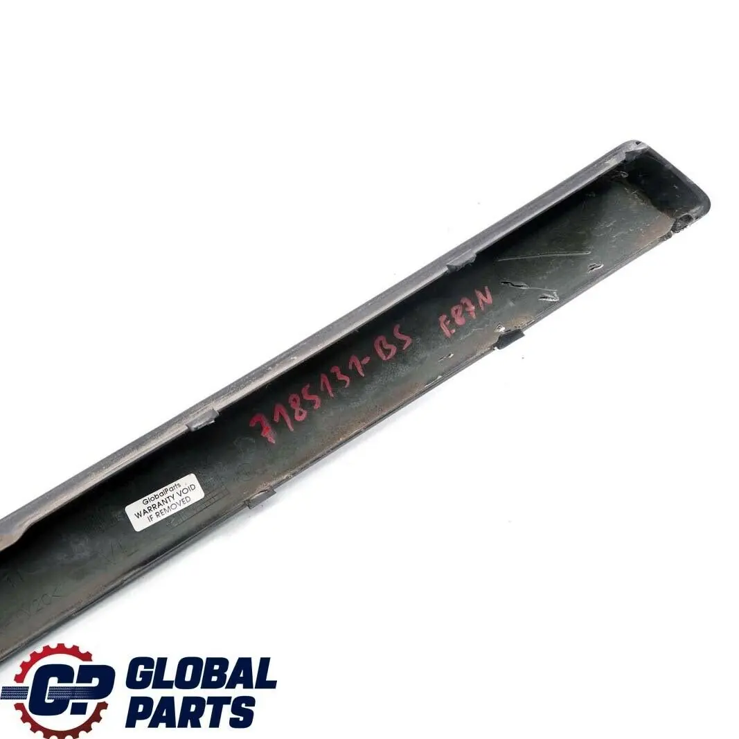 BMW E81 E87 LCI Listello Para Urti Paraurti Davanti SX Black Sapphire 475 - SKU 7185131-BS - Numero di parte 7185131