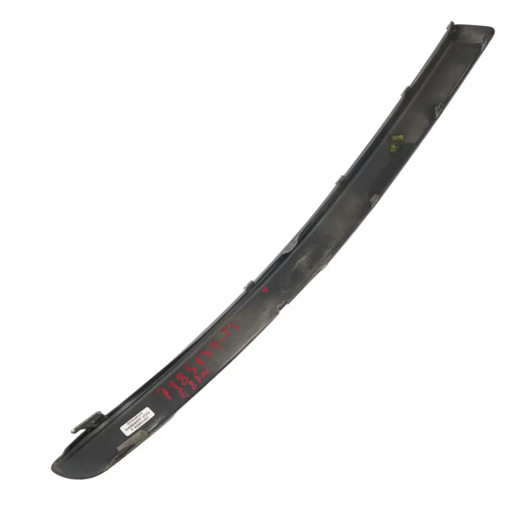 BMW 1 Series E87 LCI E81 Front Bumper Rubber Trim Strip Left N/S Titan Silver - SKU 7185131-TS - Part number 7185131