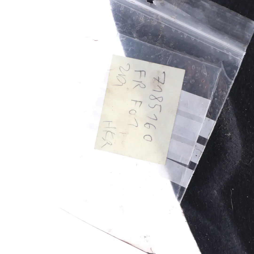 Front Right Wheel Arch Rear Section Housing Trim to BMW F01 F02 Cover with Part number 7185160 BMW F01 F02 Cover Front Right Wheel Arch Rear Section Housing Trim - SKU 7185160 - Part number 7185160