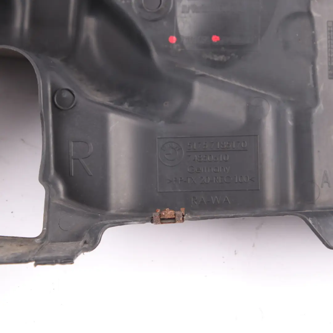 BMW F10 F11 F102 Cremagliera Sterzo Destra Pannello Copertura Isolamento - SKU 7185170 - Numero di parte 7185170