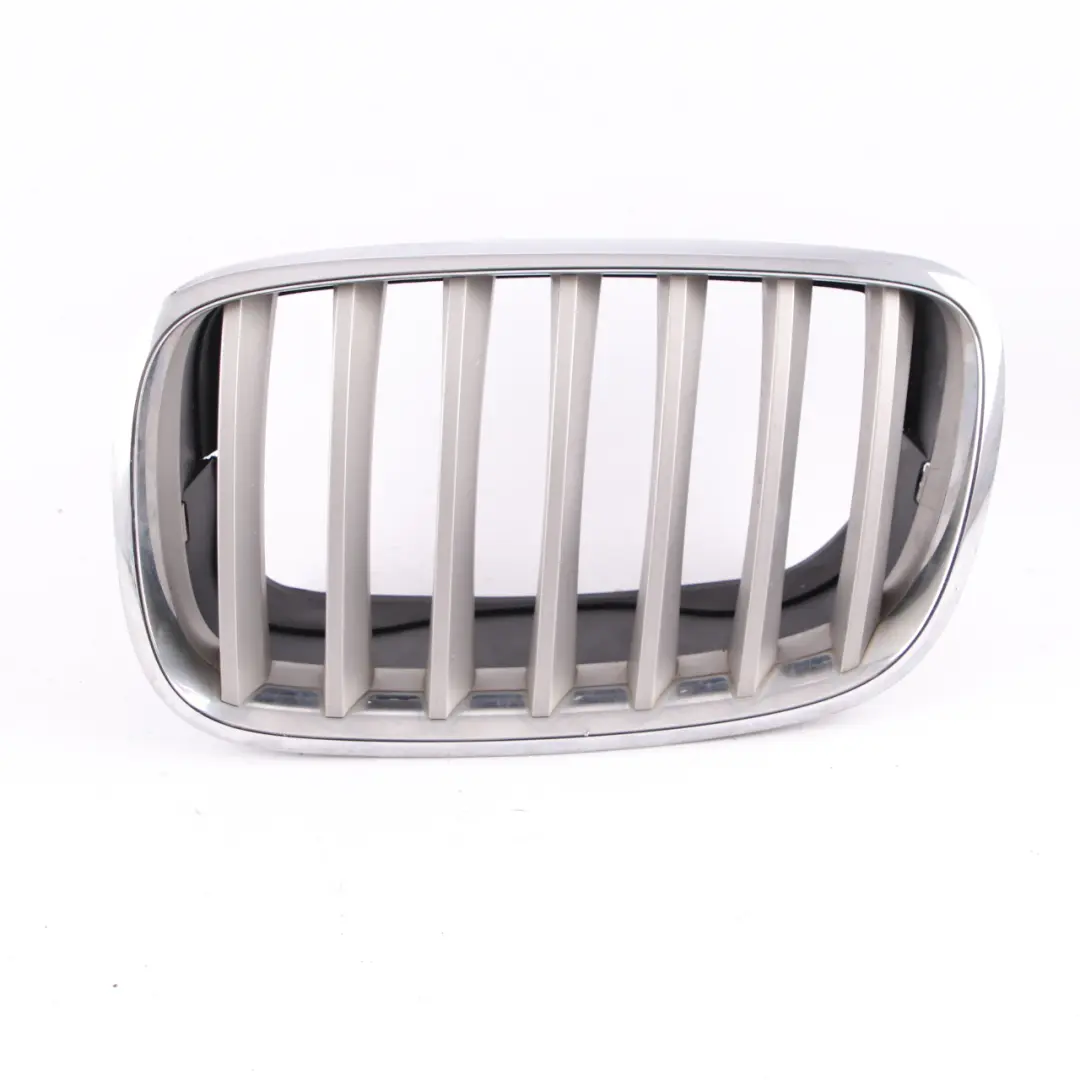 Front Bumper Grille Kidney Radiator Air Inlet Left N/S Chrome to BMW X5 E70 with Part number 7185223 BMW X5 E70 Front Bumper Grille Kidney Radiator Air Inlet Left N/S Chrome - SKU 7185223-1 - Part number 7185223