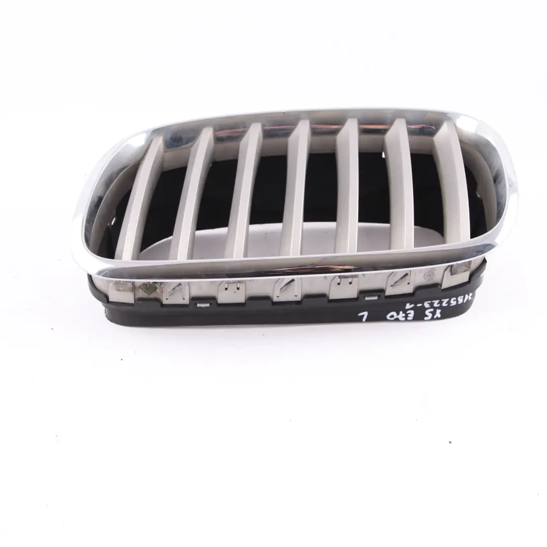 Front Bumper Grille Kidney Radiator Air Inlet Left N/S Chrome to BMW X5 E70 with Part number 7185223 BMW X5 E70 Front Bumper Grille Kidney Radiator Air Inlet Left N/S Chrome - SKU 7185223-1 - Part number 7185223