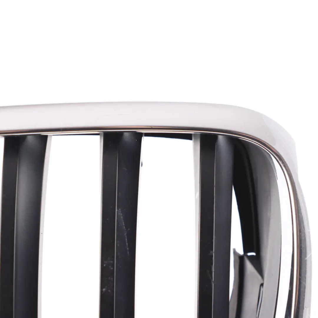 BMW X5 E70 Paraurti Anteriore Griglia Rene Radiatore Aria Sinistra Nero Cromo - SKU 7185223 - Numero di parte 7185223