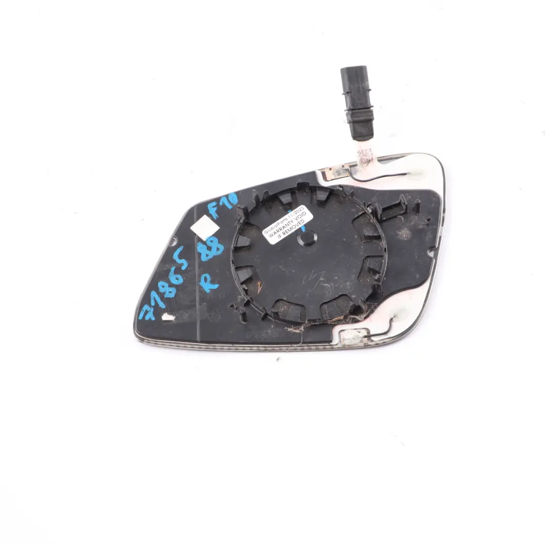 BMW E60 LCI F10 Außenspiegel Glas Rechts Weitwinkel Elektrochrom - SKU 7186588 - Teilenummer 7186588