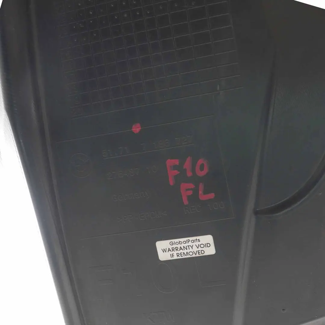 BMW F10 F11 Radkasten vorne links Frontbereich Gehäuseabdeckung - SKU 7186727-1 - Teilenummer 7186727