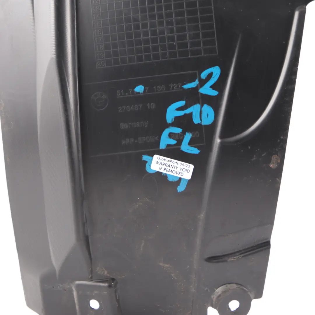 BMW F10 Passage de Roue Avant Gauche Panneau Recouvrement Section Avant - SKU 7186727-2 - Numéro de pièce 7186727