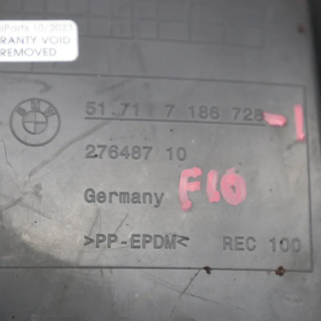 BMW F10 F11 Vorne Rechts Radlauf Vorderteil Gehäuse Abdeckung Panel - SKU 7186728-1 - Teilenummer 7186728