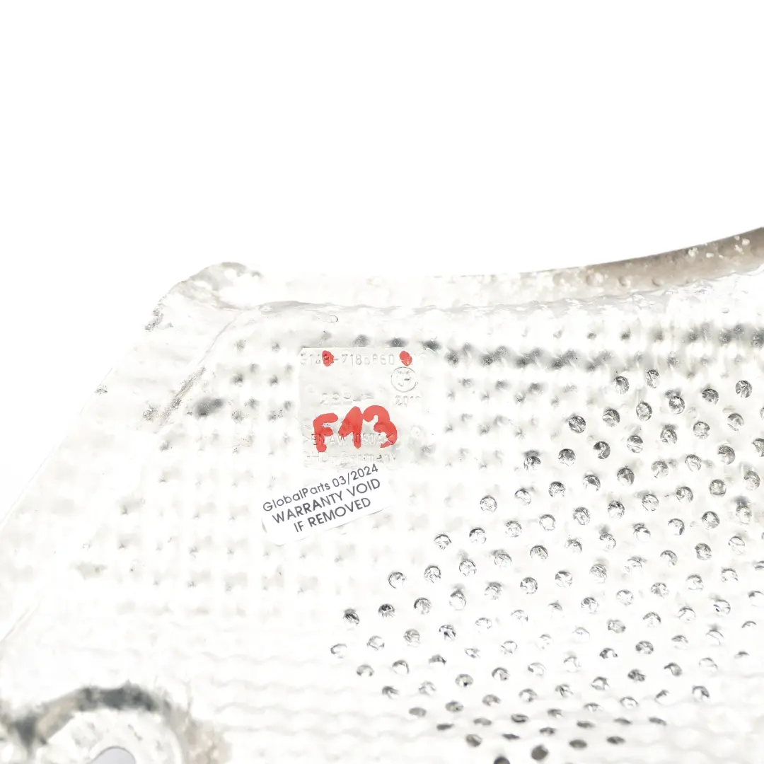 Bouclier thermique BMW F01 F10 F12 Isolation thermique Plaque couverture pour à propos du numéro de pièce 7186860 Bouclier thermique BMW F01 F10 F12 Isolation thermique Plaque couverture - SKU 7186860 - Numéro de pièce 7186860