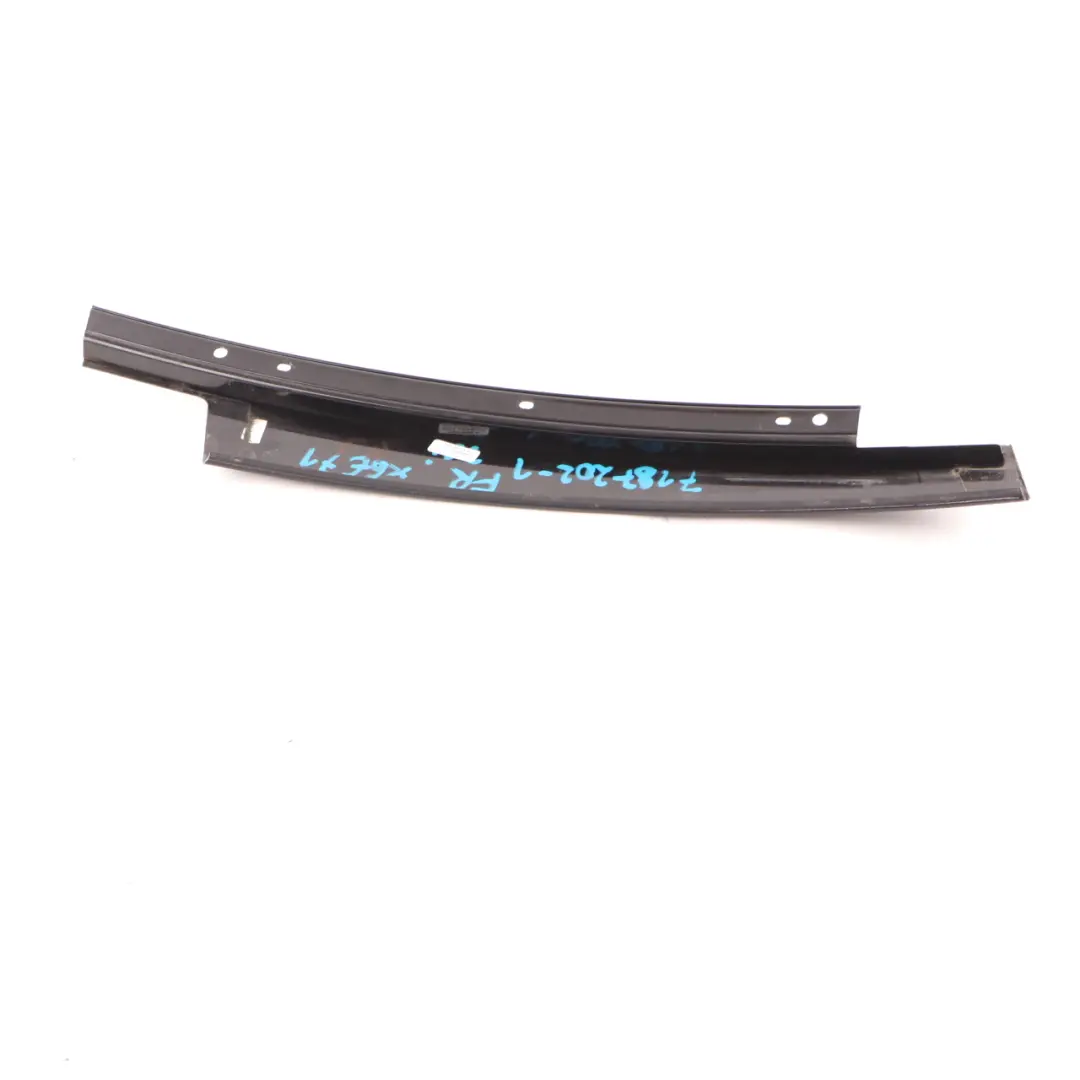 BMW X6 E71 Finisher Window B Pillar Front Door Right O/S High Gloss - SKU 7187202-1 - Part number 7187202