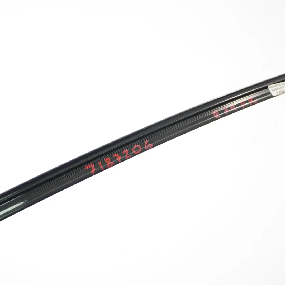 BMW X6 E71 Window Frame Strip Front Door Right O/S Trim Finisher High Gloss - SKU 7187206 - Part number 7187206