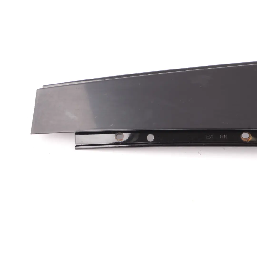 BMW X6 E71 B Pillar Outside Rear Right O/S Door Panel Trim Gloss Black - SKU 7187208 - Part number 7187208