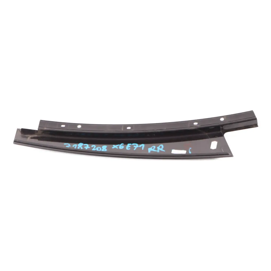 Pilar B Exterior Trasero Derecho Panel Puerta Negro Brillante para BMW X6 E71 con número de pieza 7187208 BMW X6 E71 Pilar B Exterior Trasero Derecho Panel Puerta Negro Brillante - SKU 7187208 - Número de pieza 7187208
