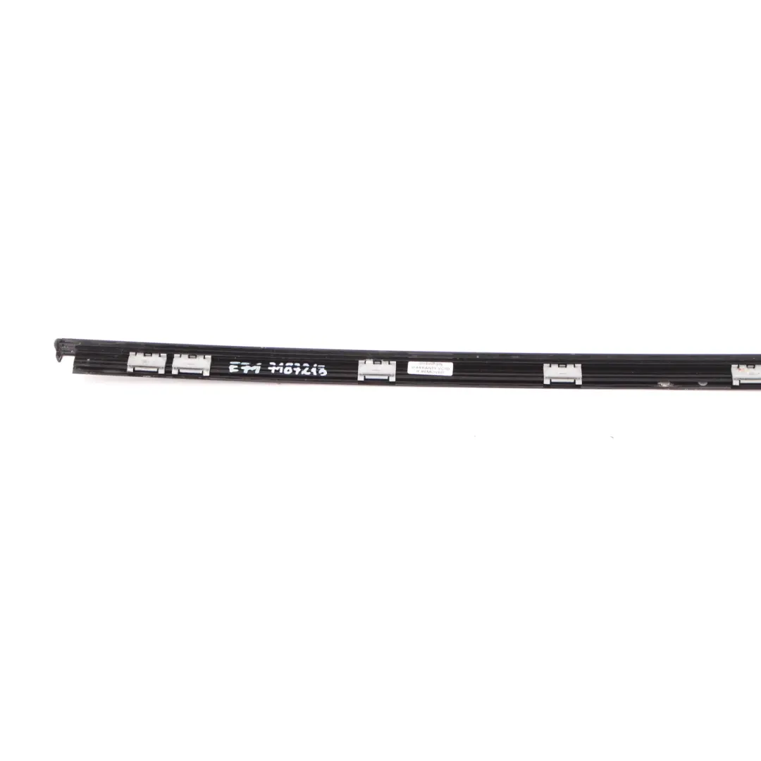 BMW X6 E71 Window Frame Finisher Door Rear Left N/S Top Trim Strip High Gloss - SKU 7187213 - Part number 7187213